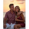 image:imageCOOFANDY Mens Casual Button Down Shirt Short Sleeve Summer Shirt for Beach Vacation Resort WearWine Red