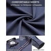 image:imageCOOFANDY Mens Casual Button Down Shirts Long Sleeve Fall Shirt Untucked Dress Shirts for Men01navy Blue