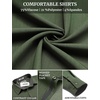 image:imageCOOFANDY Mens Casual Button Down Shirts Long Sleeve Fall Shirt Untucked Dress Shirts for MenArmy Green