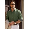 image:imageCOOFANDY Mens Casual Button Down Shirts Long Sleeve Fall Shirt Untucked Dress Shirts for MenArmy Green