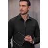 image:imageCOOFANDY Mens Casual Button Down Shirts Long Sleeve Fall Shirt Untucked Dress Shirts for MenBlack
