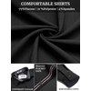 image:imageCOOFANDY Mens Casual Button Down Shirts Long Sleeve Fall Shirt Untucked Dress Shirts for MenBlack