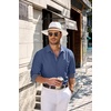 image:imageCOOFANDY Mens Casual Button Down Shirts Long Sleeve Fall Shirt Untucked Dress Shirts for MenBlue