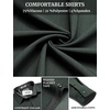 image:imageCOOFANDY Mens Casual Button Down Shirts Long Sleeve Fall Shirt Untucked Dress Shirts for MenDark Green