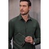 image:imageCOOFANDY Mens Casual Button Down Shirts Long Sleeve Fall Shirt Untucked Dress Shirts for MenDark Green