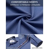 image:imageCOOFANDY Mens Casual Button Down Shirts Long Sleeve Fall Shirt Untucked Dress Shirts for MenDenim Blue