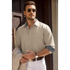 image:imageCOOFANDY Mens Casual Button Down Shirts Long Sleeve Fall Shirt Untucked Dress Shirts for MenLight Khaki