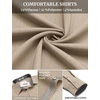image:imageCOOFANDY Mens Casual Button Down Shirts Long Sleeve Fall Shirt Untucked Dress Shirts for MenLight Khaki