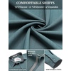 image:imageCOOFANDY Mens Casual Button Down Shirts Long Sleeve Fall Shirt Untucked Dress Shirts for MenStone Blue