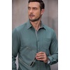 image:imageCOOFANDY Mens Casual Button Down Shirts Long Sleeve Fall Shirt Untucked Dress Shirts for MenStone Blue