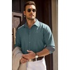 image:imageCOOFANDY Mens Casual Button Down Shirts Long Sleeve Fall Shirt Untucked Dress Shirts for MenStone Blue