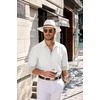image:imageCOOFANDY Mens Casual Button Down Shirts Long Sleeve Fall Shirt Untucked Dress Shirts for MenWhite