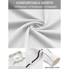 image:imageCOOFANDY Mens Casual Button Down Shirts Long Sleeve Fall Shirt Untucked Dress Shirts for MenWhite