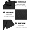 image:imageCOOFANDY Mens Casual Button Down Shirts Short Sleeve Textured Shirt Summer Beach Shirts with PocketAll Black