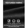 image:imageCOOFANDY Mens Casual Button Down Shirts Short Sleeve Textured Shirt Summer Beach Shirts with PocketAll Black