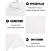 image:imageCOOFANDY Mens Casual Button Down Shirts Short Sleeve Textured Shirt Summer Beach Shirts with PocketAll White