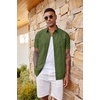 image:imageCOOFANDY Mens Casual Button Down Shirts Short Sleeve Textured Shirt Summer Beach Shirts with PocketArmy Green