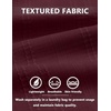 image:imageCOOFANDY Mens Casual Button Down Shirts Short Sleeve Textured Shirt Summer Beach Shirts with PocketDark Red