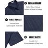 image:imageCOOFANDY Mens Casual Button Down Shirts Short Sleeve Textured Shirt Summer Beach Shirts with PocketNavy Blue