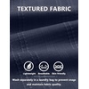 image:imageCOOFANDY Mens Casual Button Down Shirts Short Sleeve Textured Shirt Summer Beach Shirts with PocketNavy Blue
