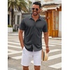 image:imageCOOFANDY Mens Casual Button Down Short Sleeve Shirts Untucked Wrinkle Free Shirt Stretch Dress ShirtsJh630