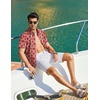 image:imageCOOFANDY Mens Hawaiian Shirt Short Sleeve Button Down Beach Vacation Shirt Retro Summer Tropical Shirts2red Symmetrical Pattern
