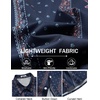 image:imageCOOFANDY Mens Hawaiian Shirt Short Sleeve Button Down Beach Vacation Shirt Retro Summer Tropical Shirts3navy Blue Retro Cuban Pattern