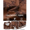 image:imageCOOFANDY Mens Hawaiian Shirt Short Sleeve Button Down Beach Vacation Shirt Retro Summer Tropical ShirtsBrown Floral Bloom