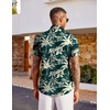 image:imageCOOFANDY Mens Hawaiian Shirt Short Sleeve Button Down Beach Vacation Shirt Retro Summer Tropical ShirtsGreen Palm Tree