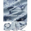 image:imageCOOFANDY Mens Hawaiian Shirt Short Sleeve Button Down Beach Vacation Shirt Retro Summer Tropical ShirtsLight Blue Palm Tree