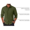 image:imageCOOFANDY Mens Long Sleeve Button Down Shirts Casual Untucked Shirts for Men Dress Shirts Beach Wedding ShirtsArmy Green