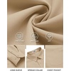image:imageCOOFANDY Mens Long Sleeve Button Down Shirts Casual Untucked Shirts for Men Dress Shirts Beach Wedding ShirtsBeige