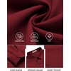 image:imageCOOFANDY Mens Long Sleeve Button Down Shirts Casual Untucked Shirts for Men Dress Shirts Beach Wedding ShirtsBurgundy