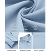 image:imageCOOFANDY Mens Long Sleeve Button Down Shirts Casual Untucked Shirts for Men Dress Shirts Beach Wedding ShirtsLight Blue