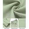 image:imageCOOFANDY Mens Long Sleeve Button Down Shirts Casual Untucked Shirts for Men Dress Shirts Beach Wedding ShirtsLight Green