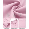 image:imageCOOFANDY Mens Long Sleeve Button Down Shirts Casual Untucked Shirts for Men Dress Shirts Beach Wedding ShirtsPink