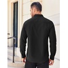 image:imageCOOFANDY Mens Long Sleeve Casual Button Down Shirts Untucked Shirts for Men Regular Fit Dress Shirt01black