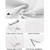 image:imageCOOFANDY Mens Long Sleeve Casual Button Down Shirts Untucked Shirts for Men Regular Fit Dress Shirt01white