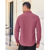 image:imageCOOFANDY Mens Long Sleeve Casual Button Down Shirts Untucked Shirts for Men Regular Fit Dress ShirtPurple Red