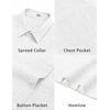 image:imageCOOFANDY Mens Short Sleeve Button Down Shirts Casual Linen Shirts for Men Textured Summer Beach ShirtWhite