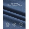 image:imageCOOFANDY Mens Short Sleeve Button Down Shirts Casual Summer Shirts Linen Beach Shirt with PocketDark Blue
