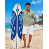 image:imageCOOFANDY Mens Short Sleeve Button Down Shirts Casual Summer Shirts Linen Beach Shirt with PocketLight Green