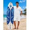 image:imageCOOFANDY Mens Short Sleeve Button Down Shirts Casual Summer Shirts Linen Beach Shirt with PocketWhite