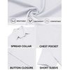 image:imageCOOFANDY Mens Short Sleeve Casual Button Down Shirts Summer Beach Wedding Textured Linen Shirt for MenWhite
