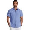 image:imageCOOFANDY Mens Short Sleeve Oxford Shirt Plaid Casual Button Down Shirts Summer Untucked Dress Shirt with Pocket01blue Plaid
