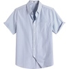 image:imageCOOFANDY Mens Short Sleeve Oxford Shirt Plaid Casual Button Down Shirts Summer Untucked Dress Shirt with Pocket01light Grey Plaid
