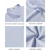 image:imageCOOFANDY Mens Short Sleeve Oxford Shirt Plaid Casual Button Down Shirts Summer Untucked Dress Shirt with Pocket01light Grey Plaid
