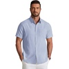 image:imageCOOFANDY Mens Short Sleeve Oxford Shirt Plaid Casual Button Down Shirts Summer Untucked Dress Shirt with Pocket01light Grey Plaid