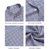 image:imageCOOFANDY Mens Short Sleeve Oxford Shirt Plaid Casual Button Down Shirts Summer Untucked Dress Shirt with PocketGrey White Plaid