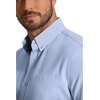 image:imageCOOFANDY Mens Short Sleeve Oxford Shirt Plaid Casual Button Down Shirts Summer Untucked Dress Shirt with PocketLight Blue